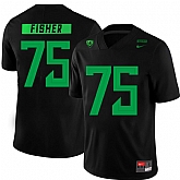 Oregon Ducks 75 Jake Fisher Black Nike College Football Jersey Dzhi,baseball caps,new era cap wholesale,wholesale hats